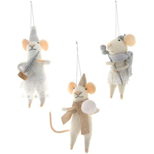 Winter Time Mice Ornament