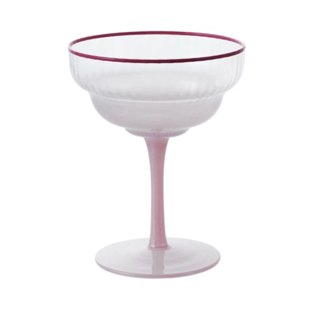 Ombre Coupe Glass Set