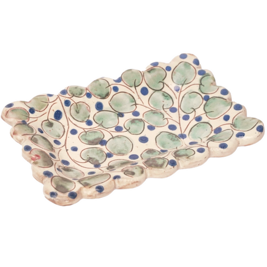Cherry Scalloped Dish