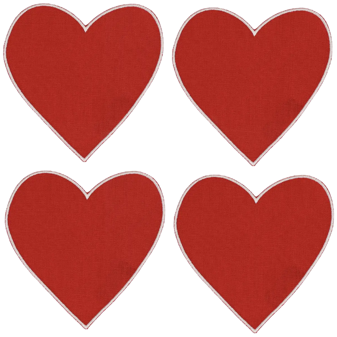 Heart Cocktail Napkins