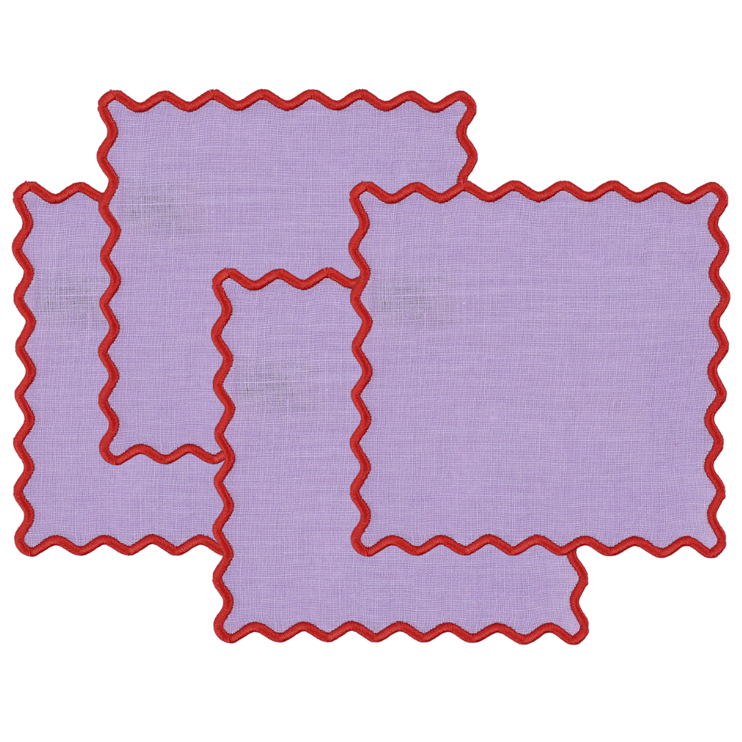 Wave Square Cocktail Napkin Collection