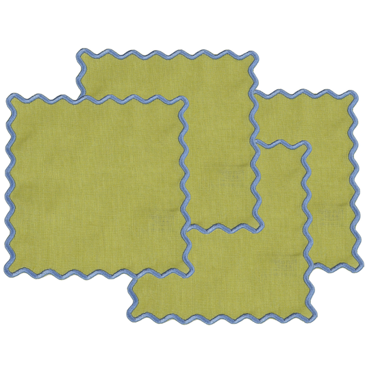 Wave Square Cocktail Napkin Collection