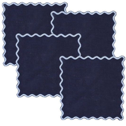 Wave Square Cocktail Napkin Collection