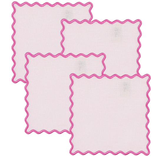 Wave Square Cocktail Napkin Collection