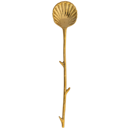 Shell Brass Spoon