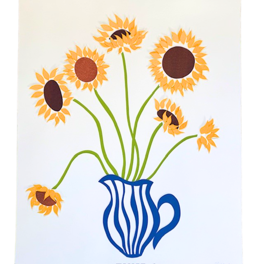 Sunflowers in Pitcher Art