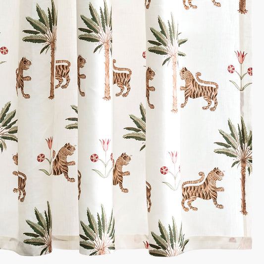 Matouk Tiger Palm Shower Curtain