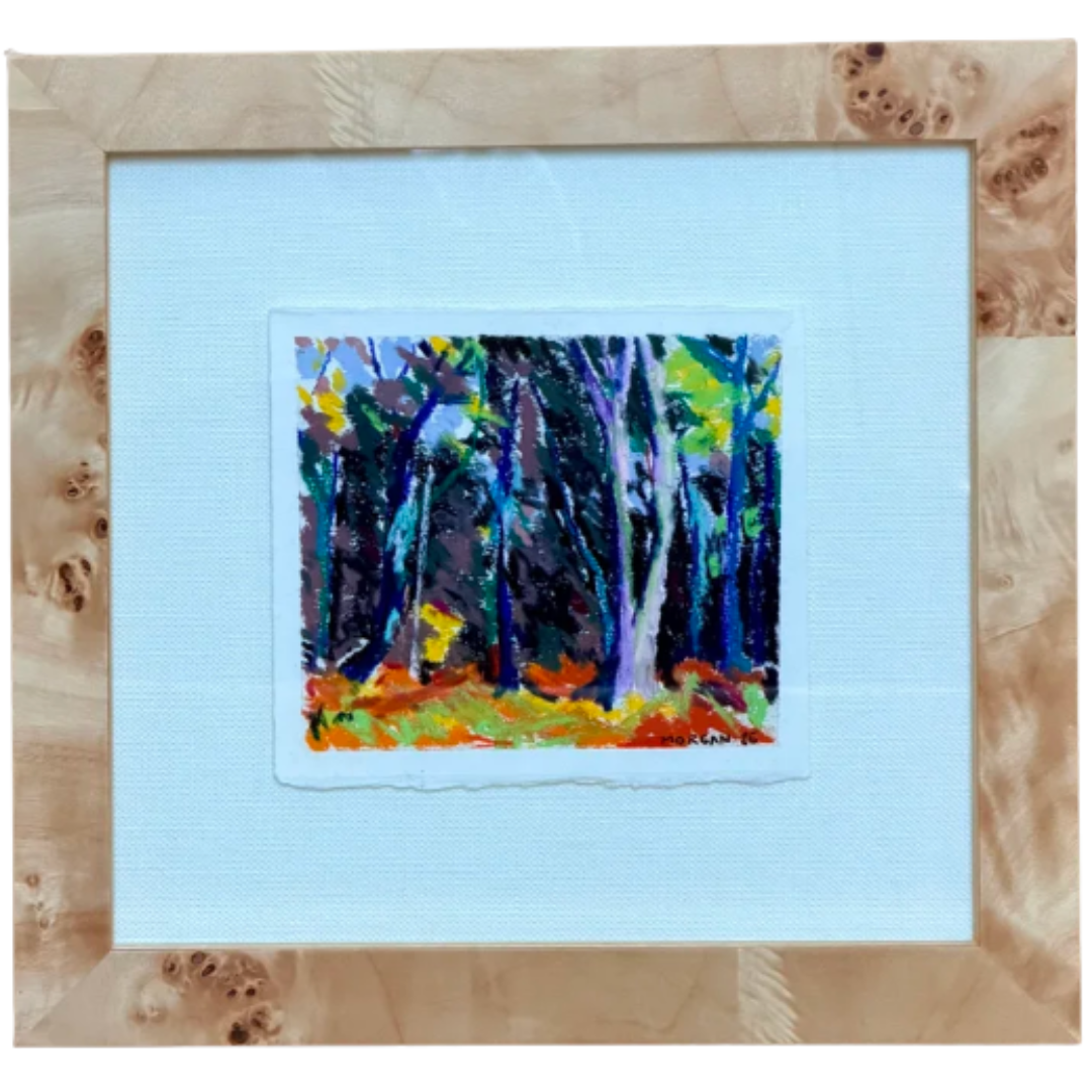 Tree Pastel on Paper (Sunset) Art