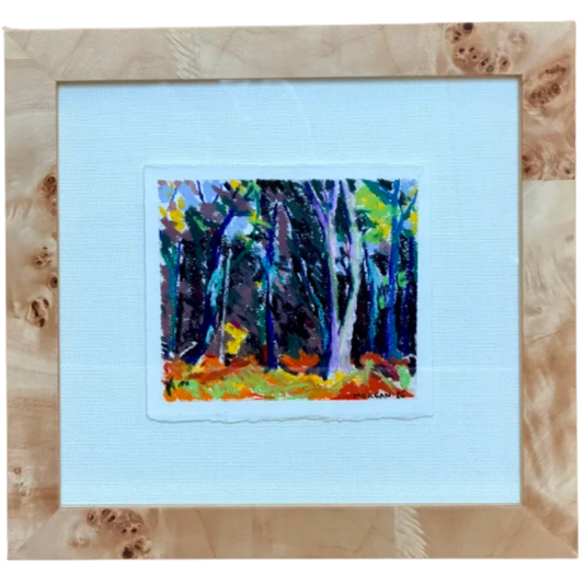 Tree Pastel on Paper (Sunset) Art