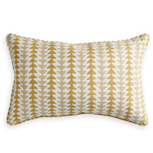 Mozambique Saffron Lumbar Pillow