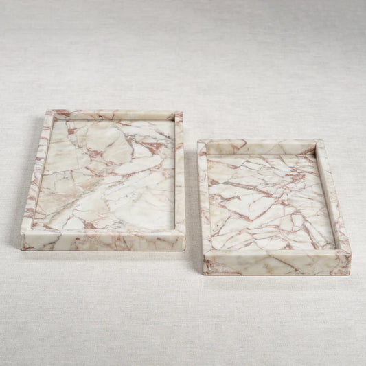 Rosso Marble Tray Collection