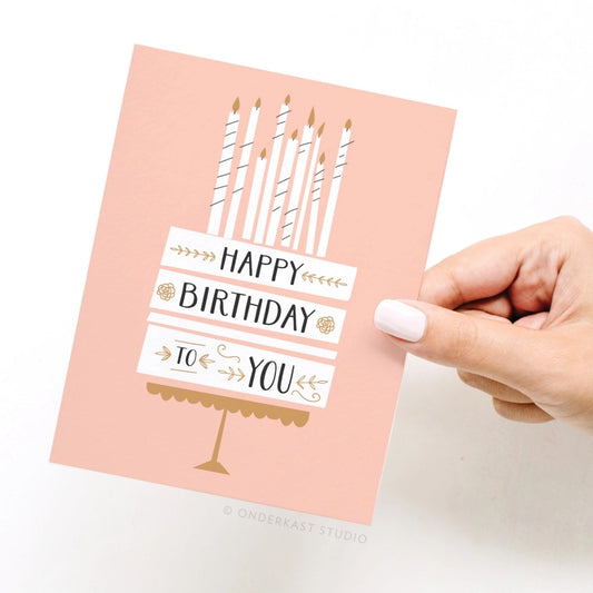 Happy Birthday To You Cake Card