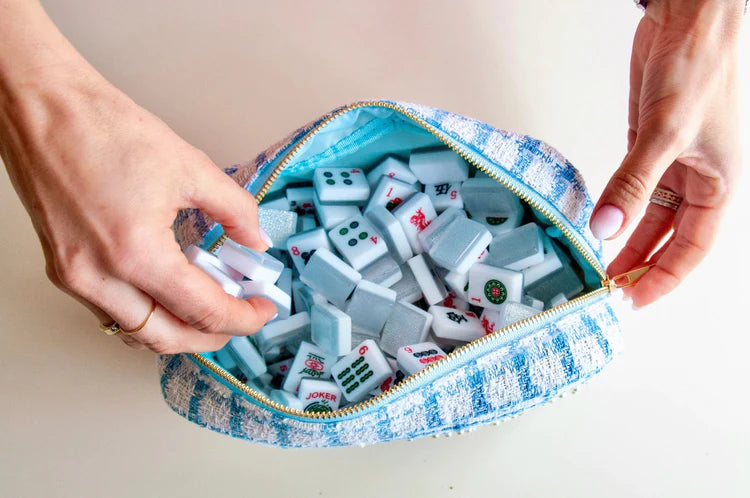 Mahjong Tweed Storage Bag