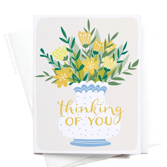 Thinking of You Flowers Card