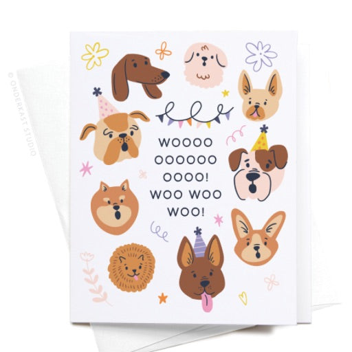Woo! Birthday Dogs Card