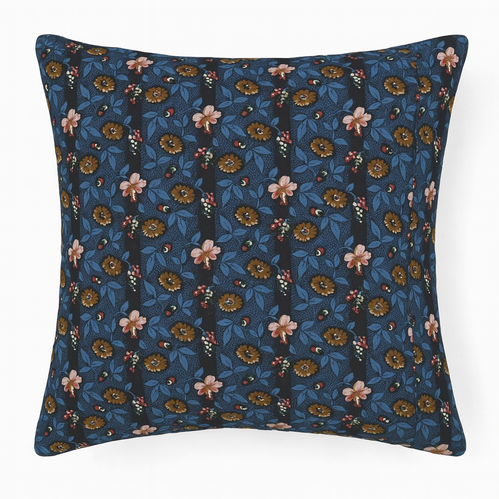 Indigo Floral Pillow