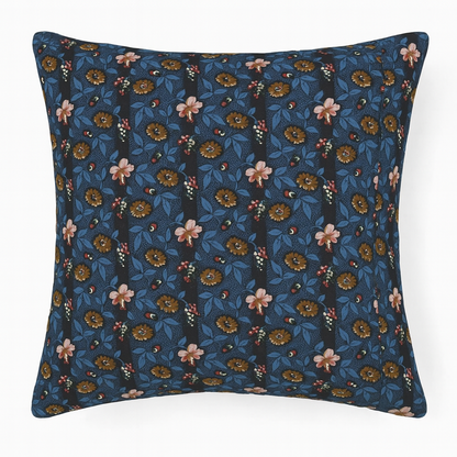 Indigo Floral Pillow