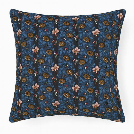 Indigo Floral Pillow