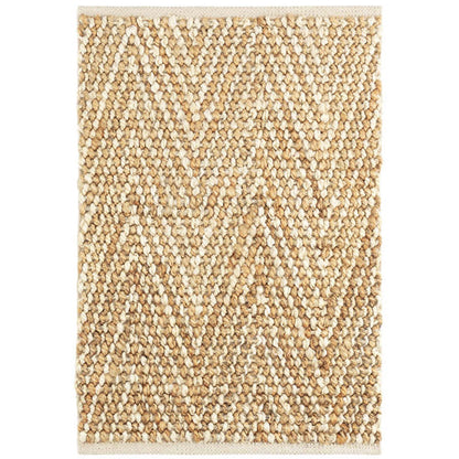 Meghan Ivory/Natural Woven Jute Rug