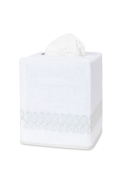 Matouk Astor Braid Tissue Box Cover