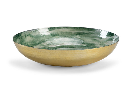 Lucia Green Swirl Bowl