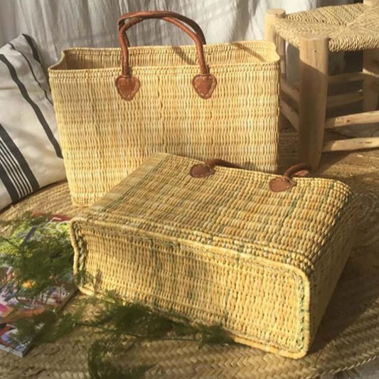 Straw Basket Tote Bag Collection