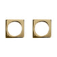 Brass Modernist Napkin Rings