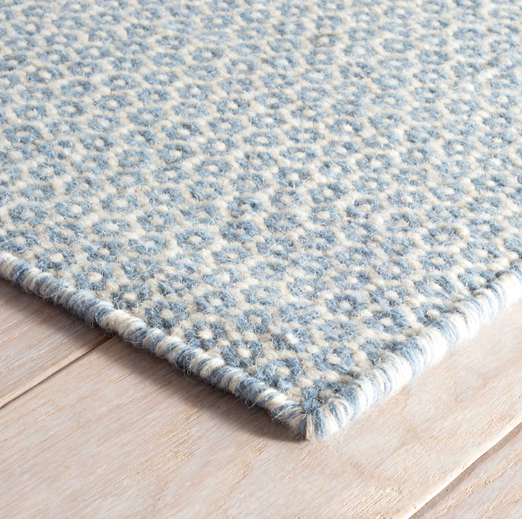 Honeycomb Woven Wool Rug Collection