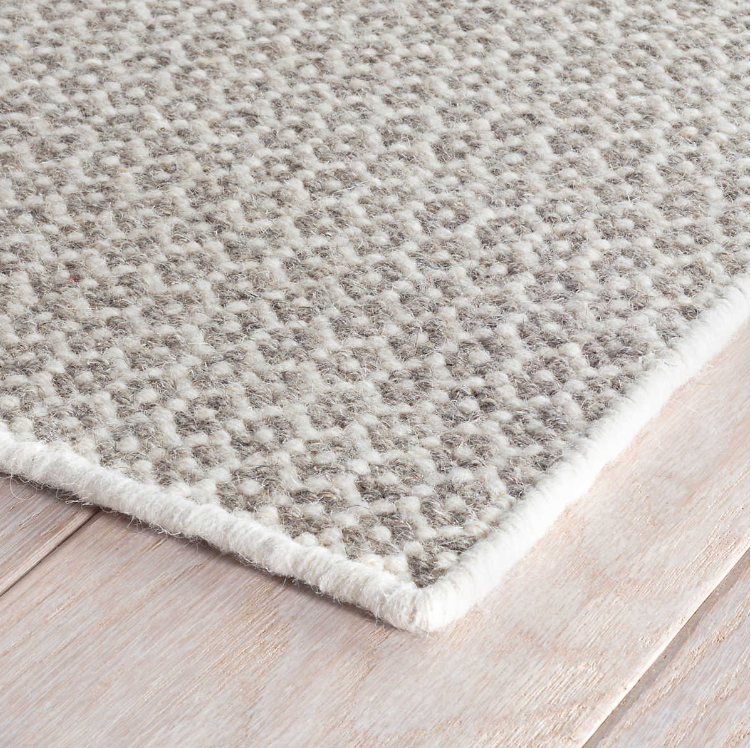 Honeycomb Woven Wool Rug Collection