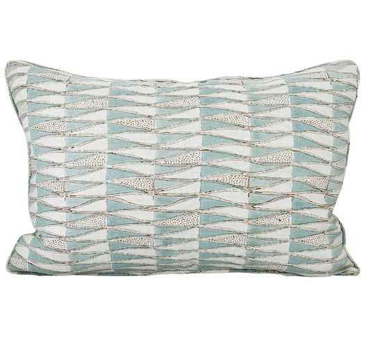 Tangier Oak Celadon Lumber Pillow